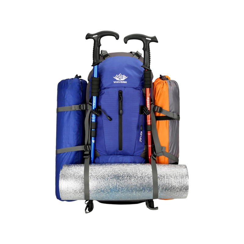 Professionele bergbeklimrugzak van nylon met grote capaciteit, multifunctionele sportrugzak met dubbele schouder